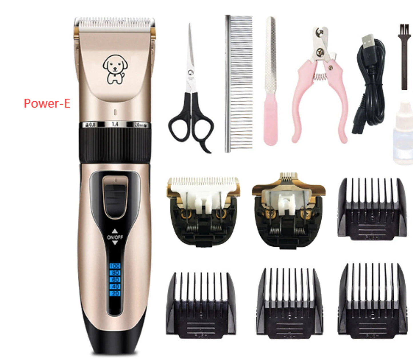 Professional Pet Grooming Kit: Advanced Dog Hair Clippers