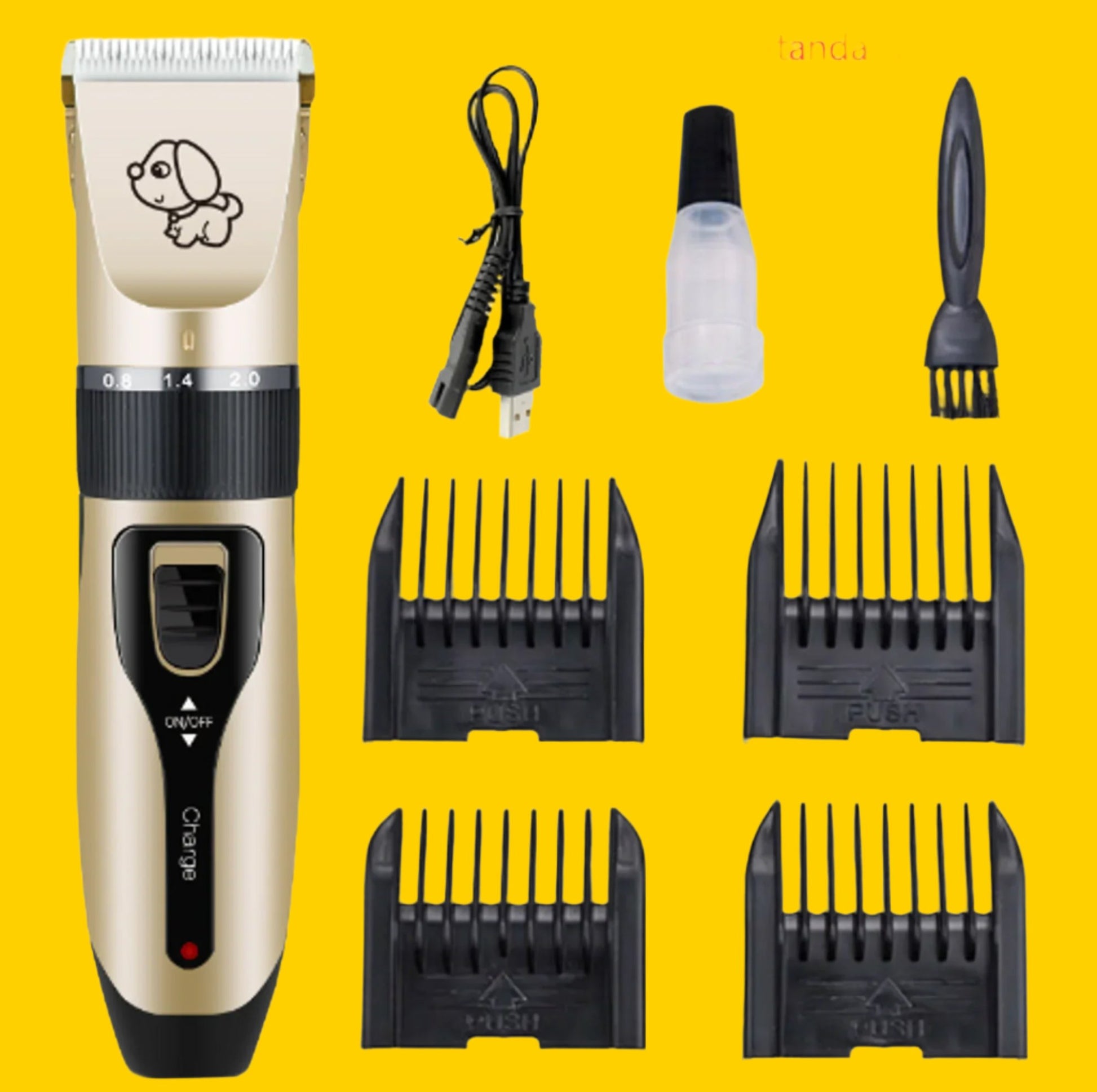 Professional Pet Grooming Kit: Advanced Dog Hair Clippers