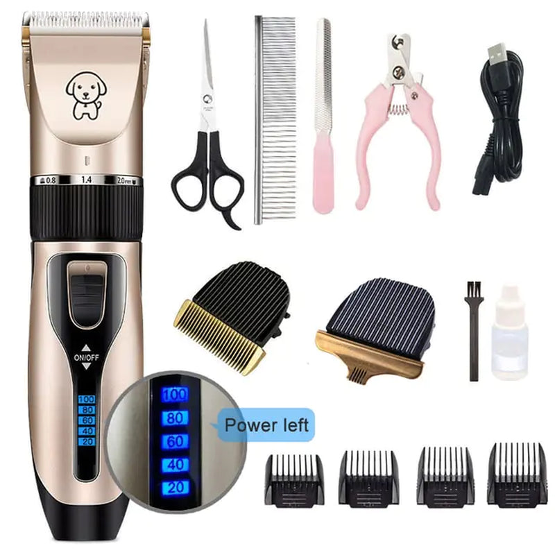 Professional Pet Grooming Kit: Advanced Dog Hair Clippers