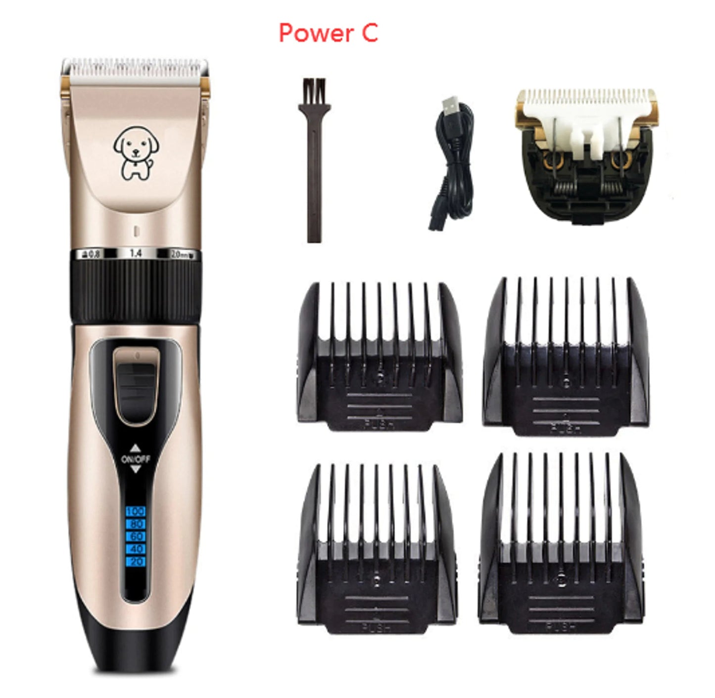 Professional Pet Grooming Kit: Advanced Dog Hair Clippers